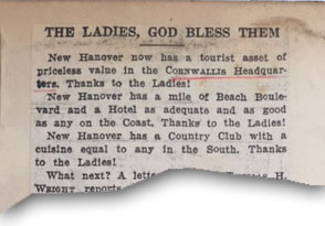 Star News clipping, "The Ladies, God Bless Them"