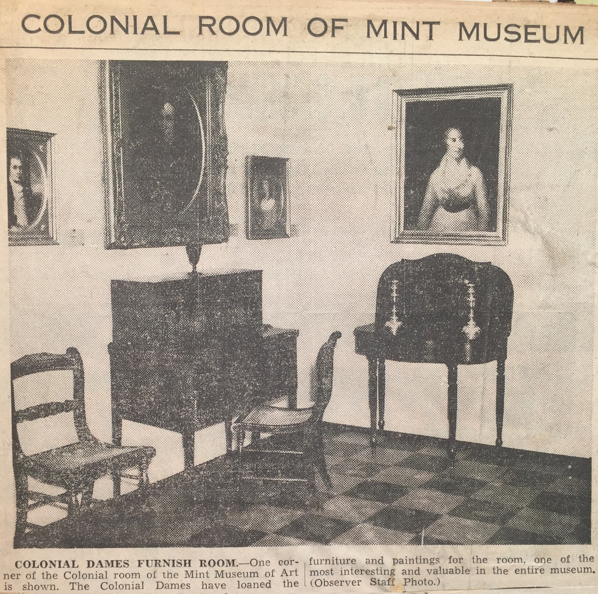 Mint Museum Colonial Room